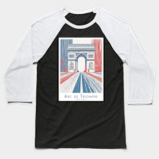 Parisian Glory: Arc de Triomphe Paris- France Baseball T-Shirt